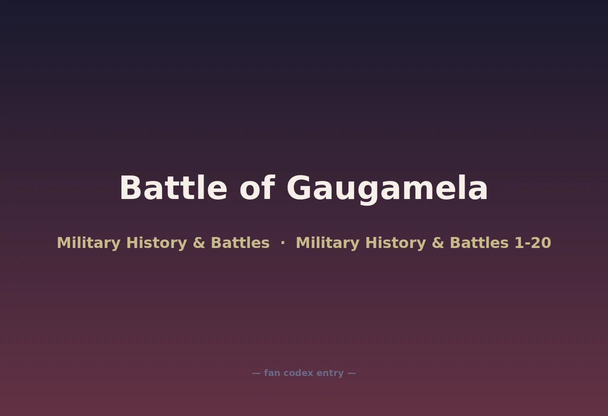 Battle of Gaugamela