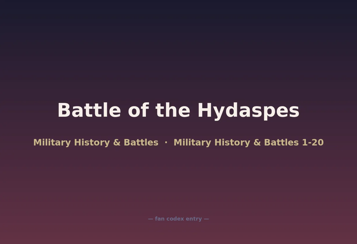 Battle of the Hydaspes
