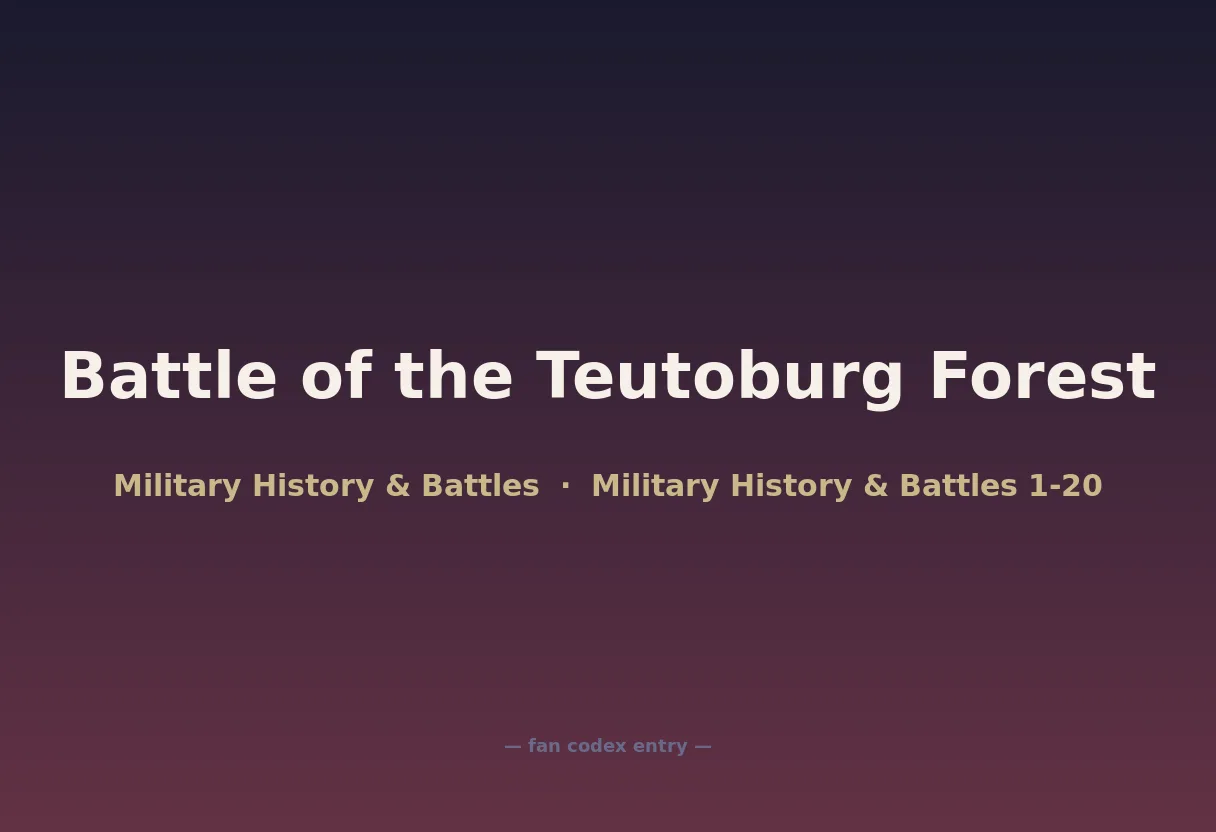 Battle of the Teutoburg Forest